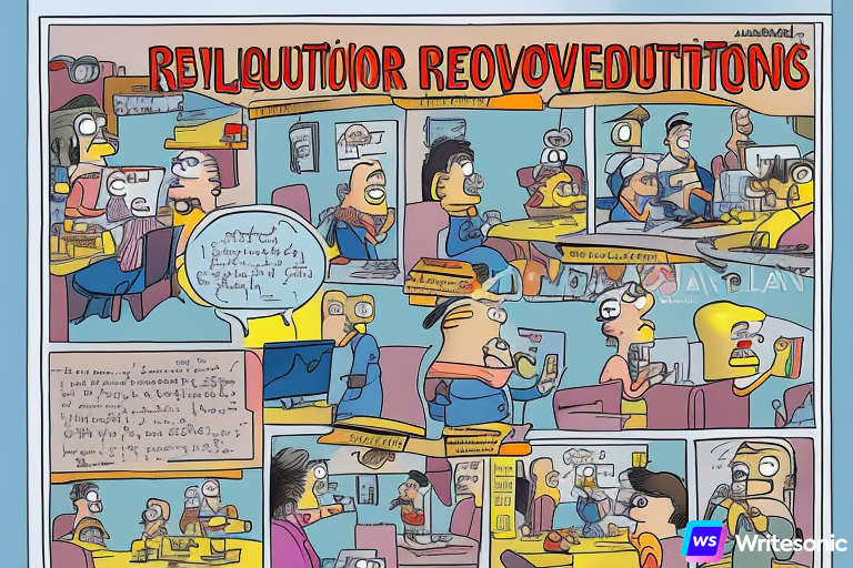 REVOLUTIONIZING INSTRUCTIONAL DESIGN: LEVERAGING ARTIFICIAL INTELLIGENCE FOR PERSONALIZED AND ENGAGING LEARNING, ORIGINAL ART BY MATT GROENING, CARTOON CHARACTERS